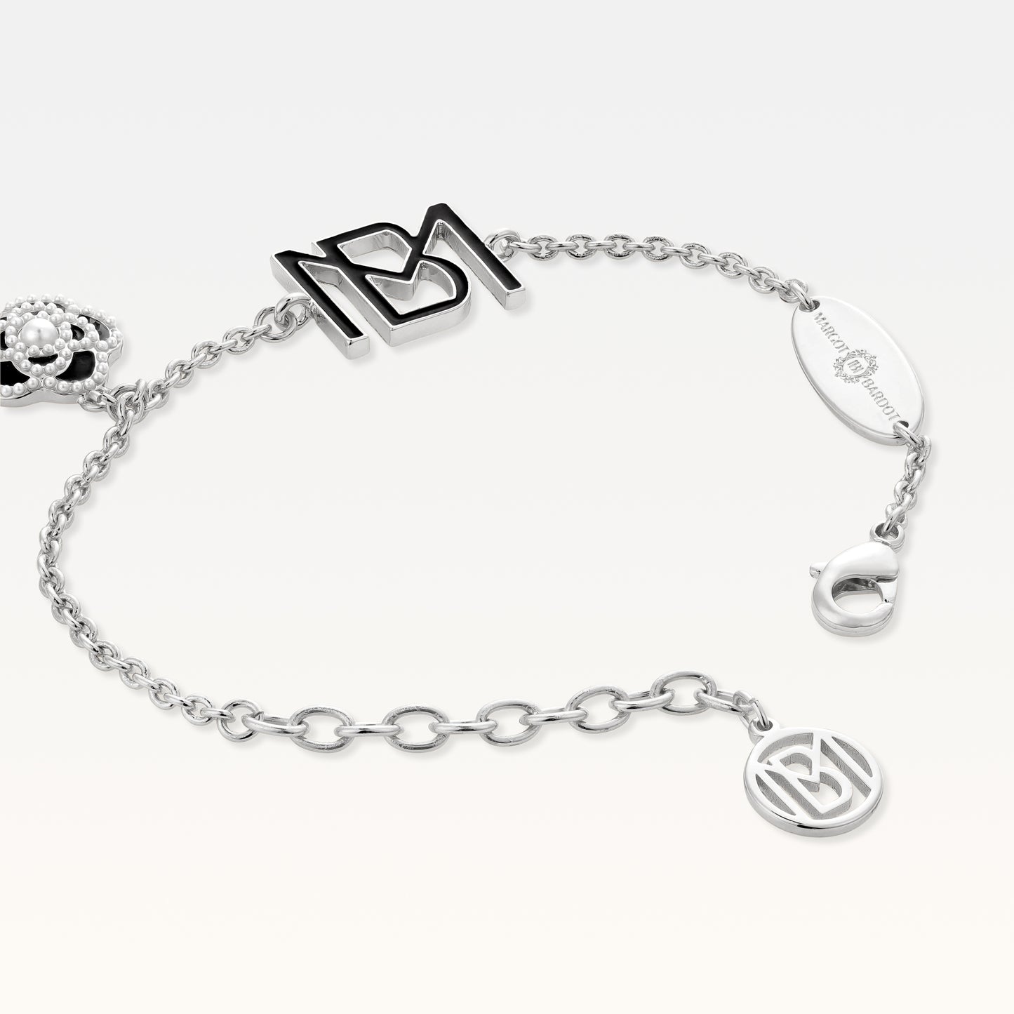 MB Signature Noir Camelia Silver-Plated Bracelet