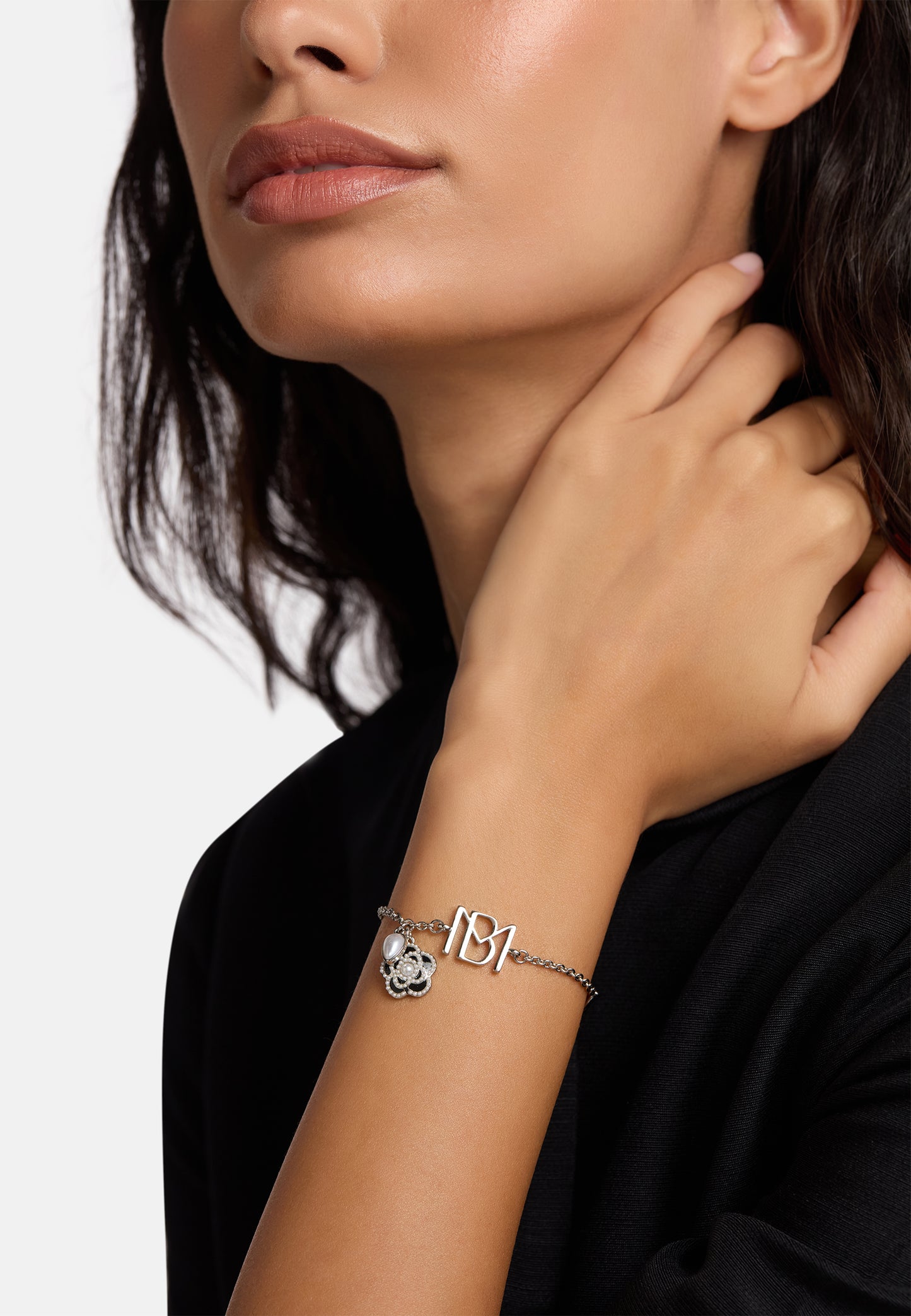 MB Signature Silver-Plated Camelia Bracelet