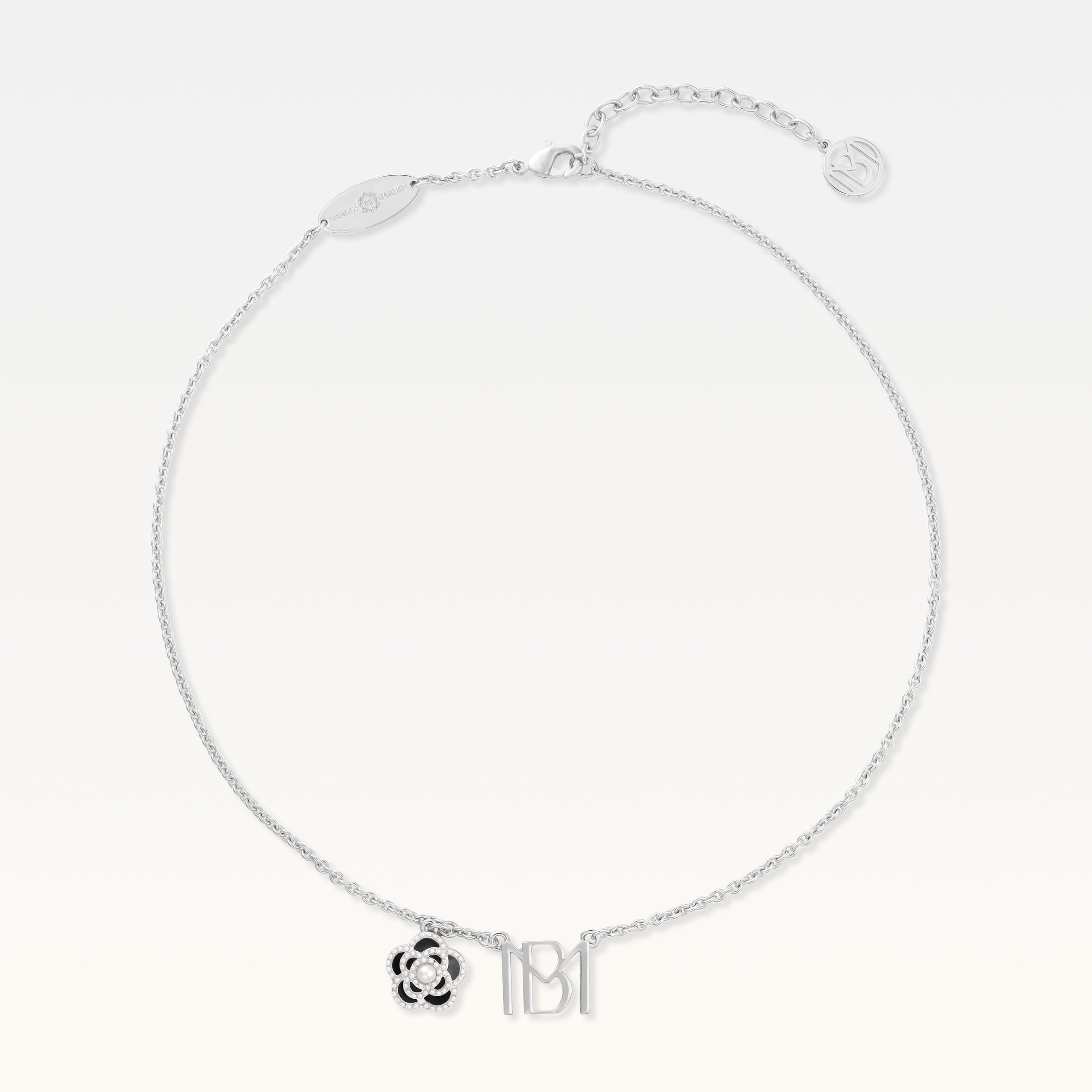 MB Signature Silver-Plated Camelia Necklace