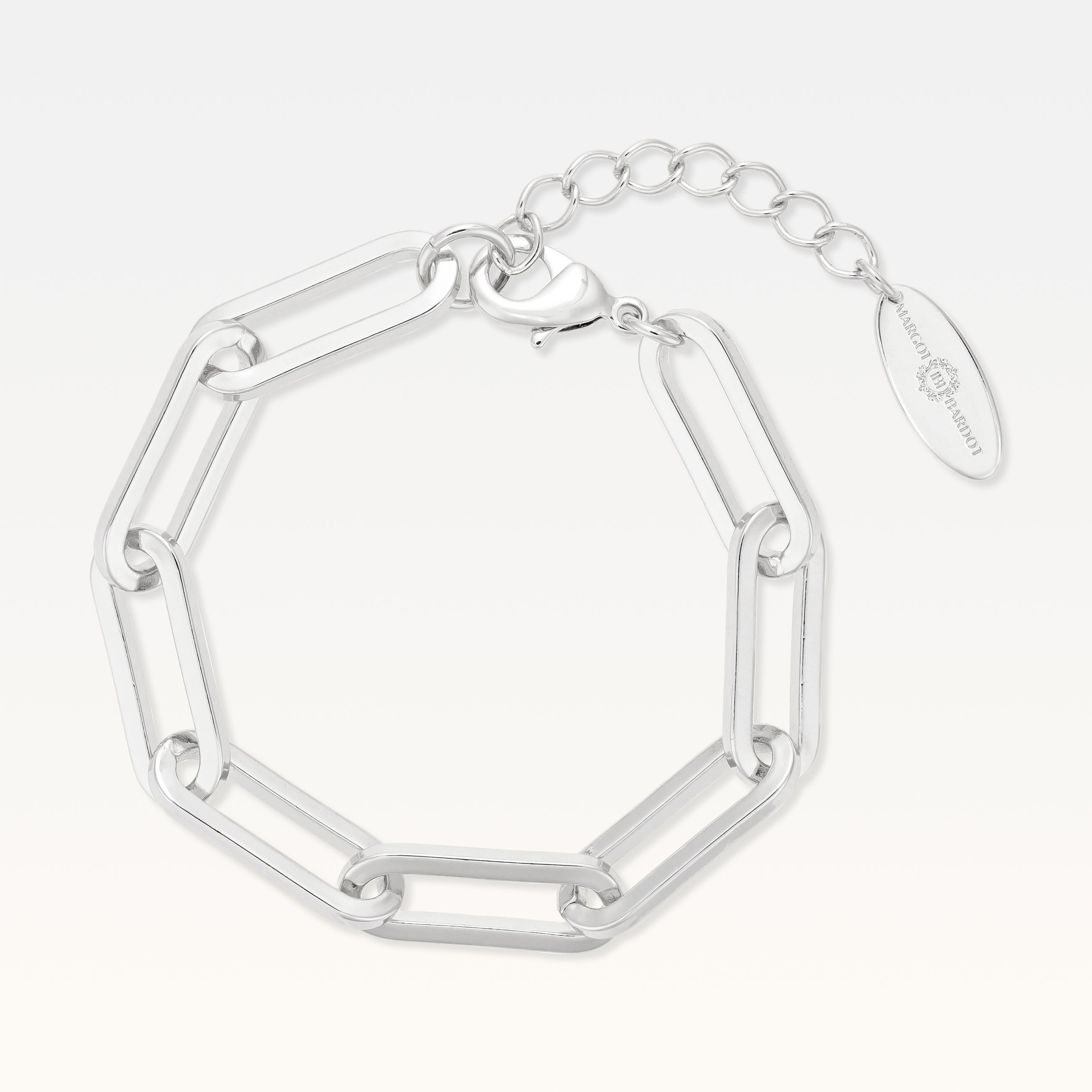 MB Signature Silver-Plated Link Bracelet