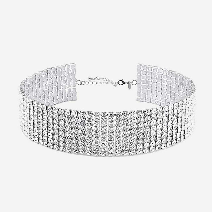 Amber Chocker Necklace - Silver Margot Bardot Online