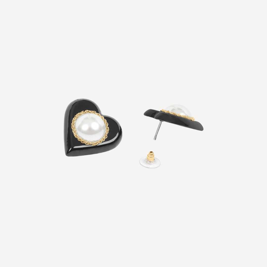 Amelie Earrings - Black Margot Bardot Online