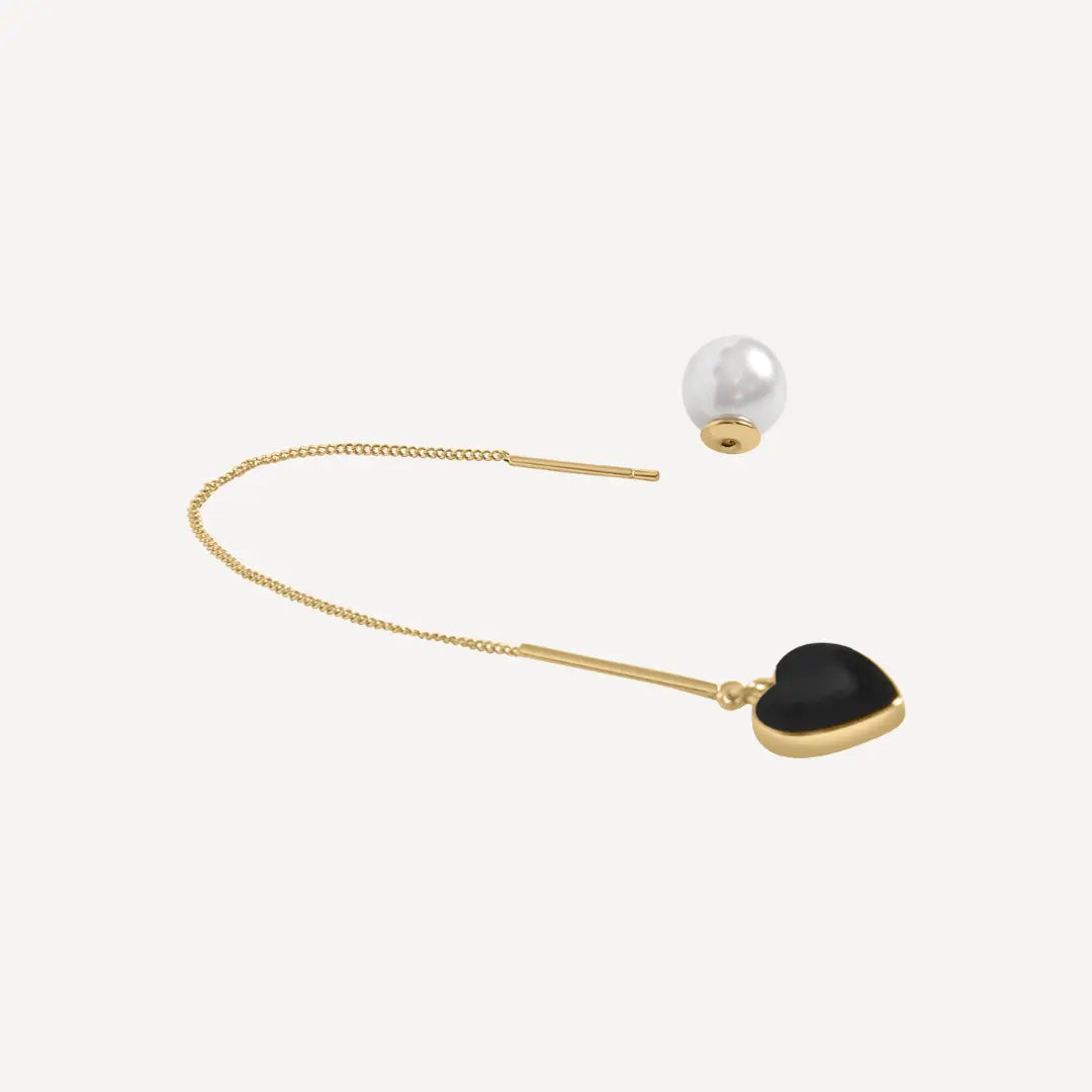 Arabella Drop Earrings - Black Margot Bardot Online