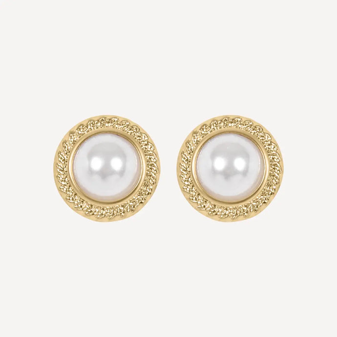 Chantal Pearl Earrings - Gold Margot Bardot Online