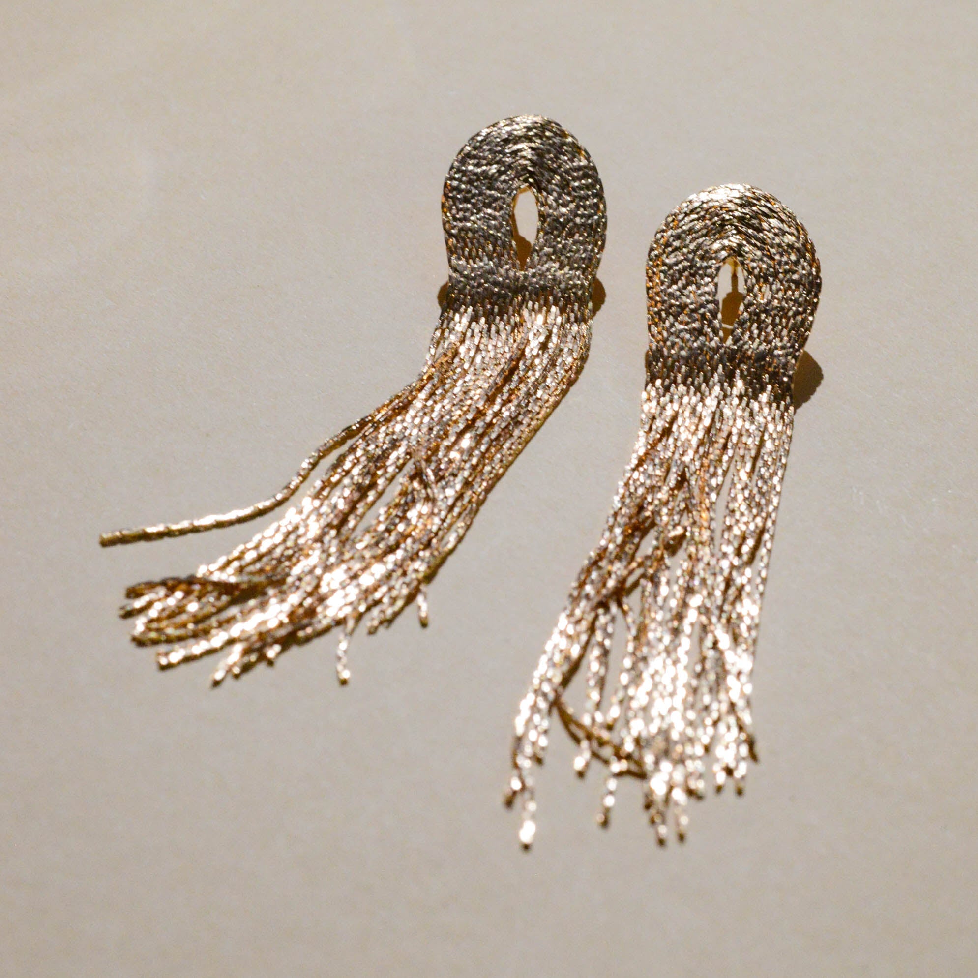 Asim Long Earrings - Gold