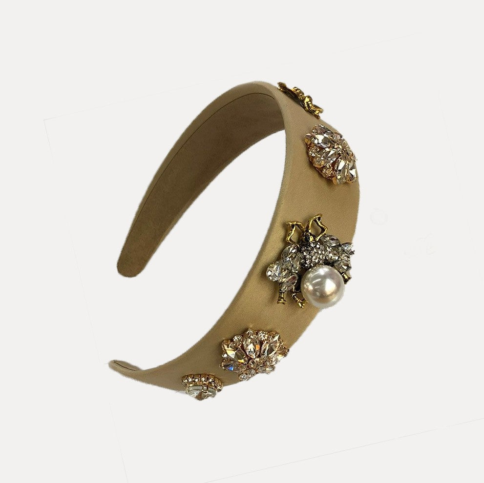 HAIRBAND IMPERIAL BEE -BEIGE REF D124 Margot Bardot Online