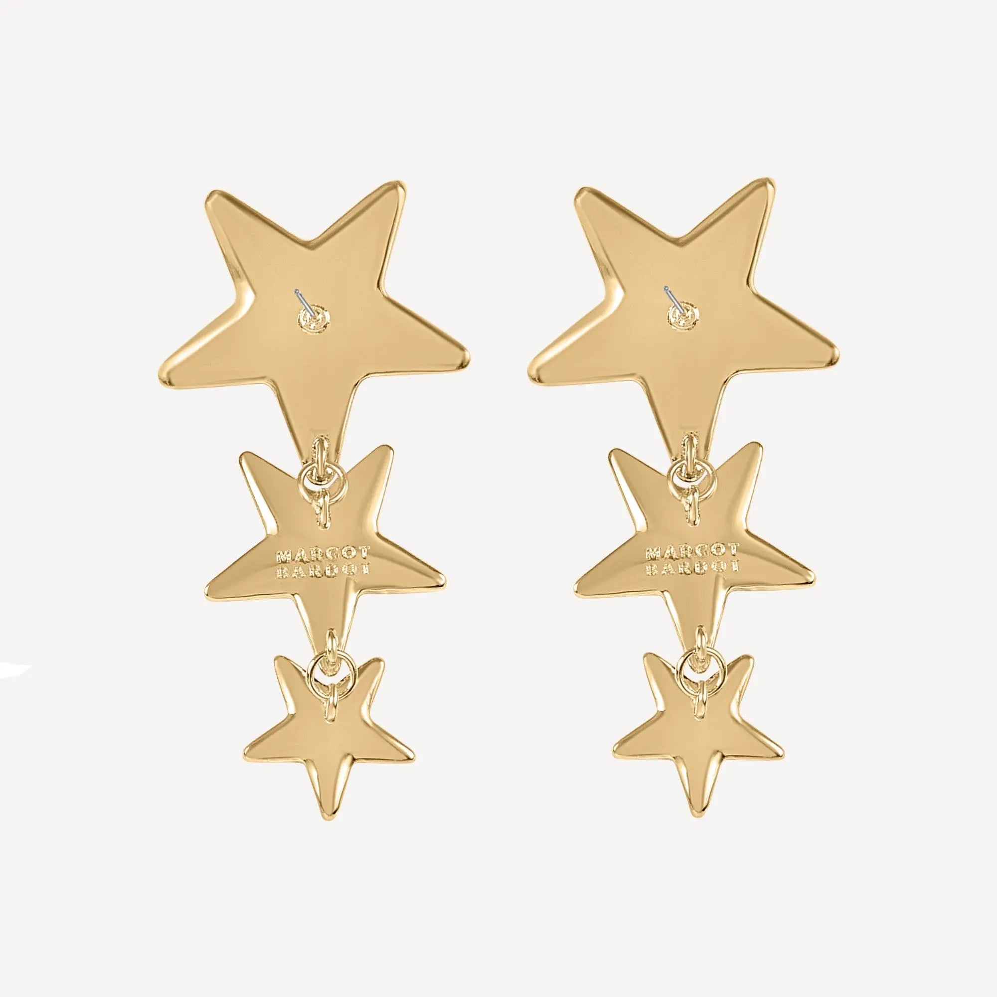 Kristal Star Earrings - Gold Margot Bardot Online