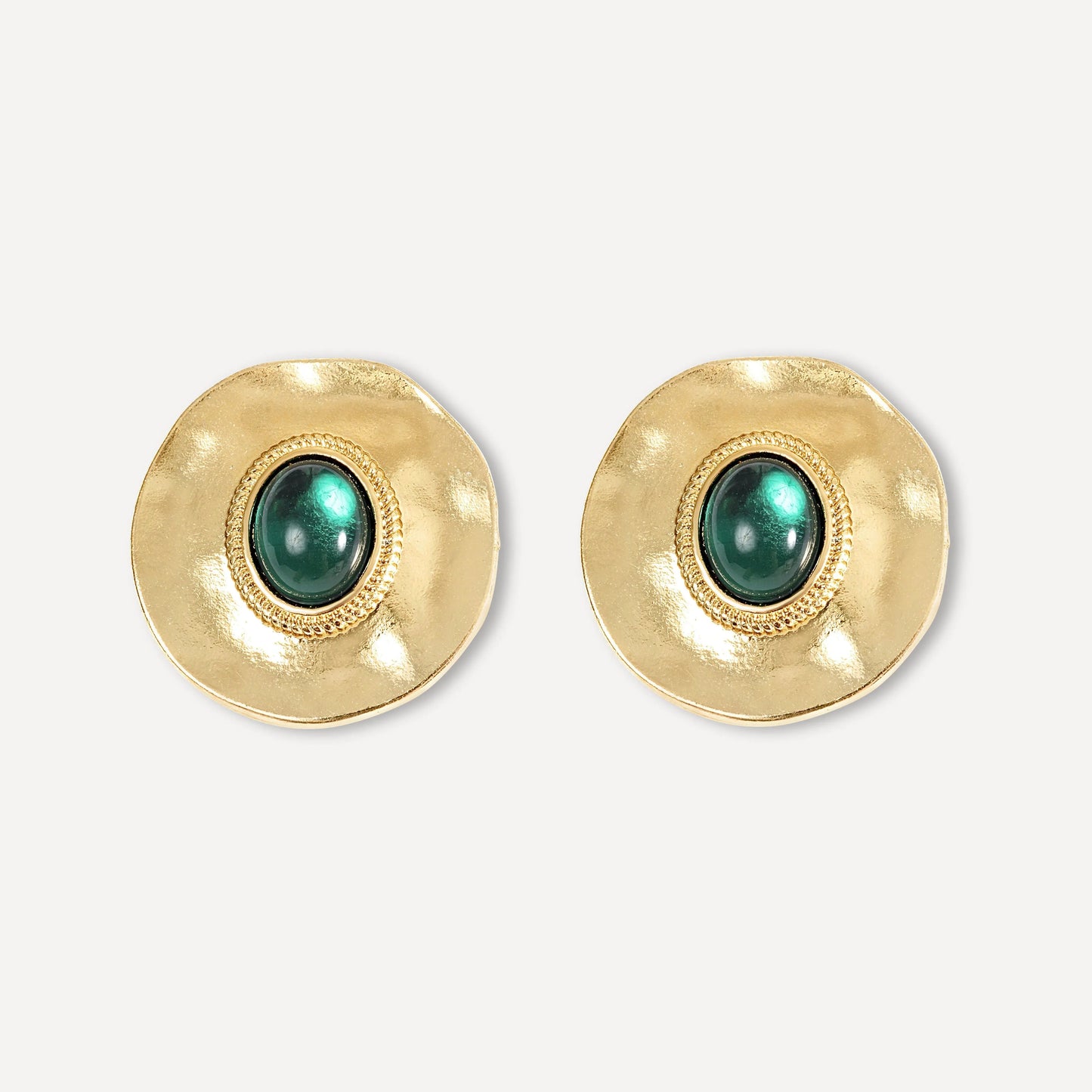 Lolita Earrings - Emerald Gold Margot Bardot Online