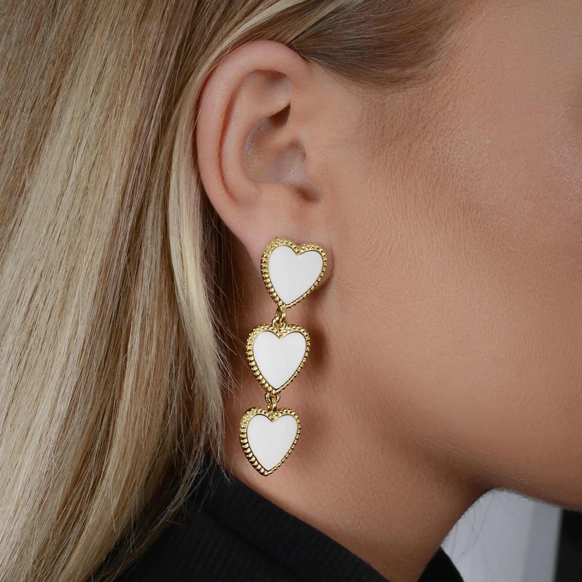 Maeva Earrings - White Margot Bardot Online