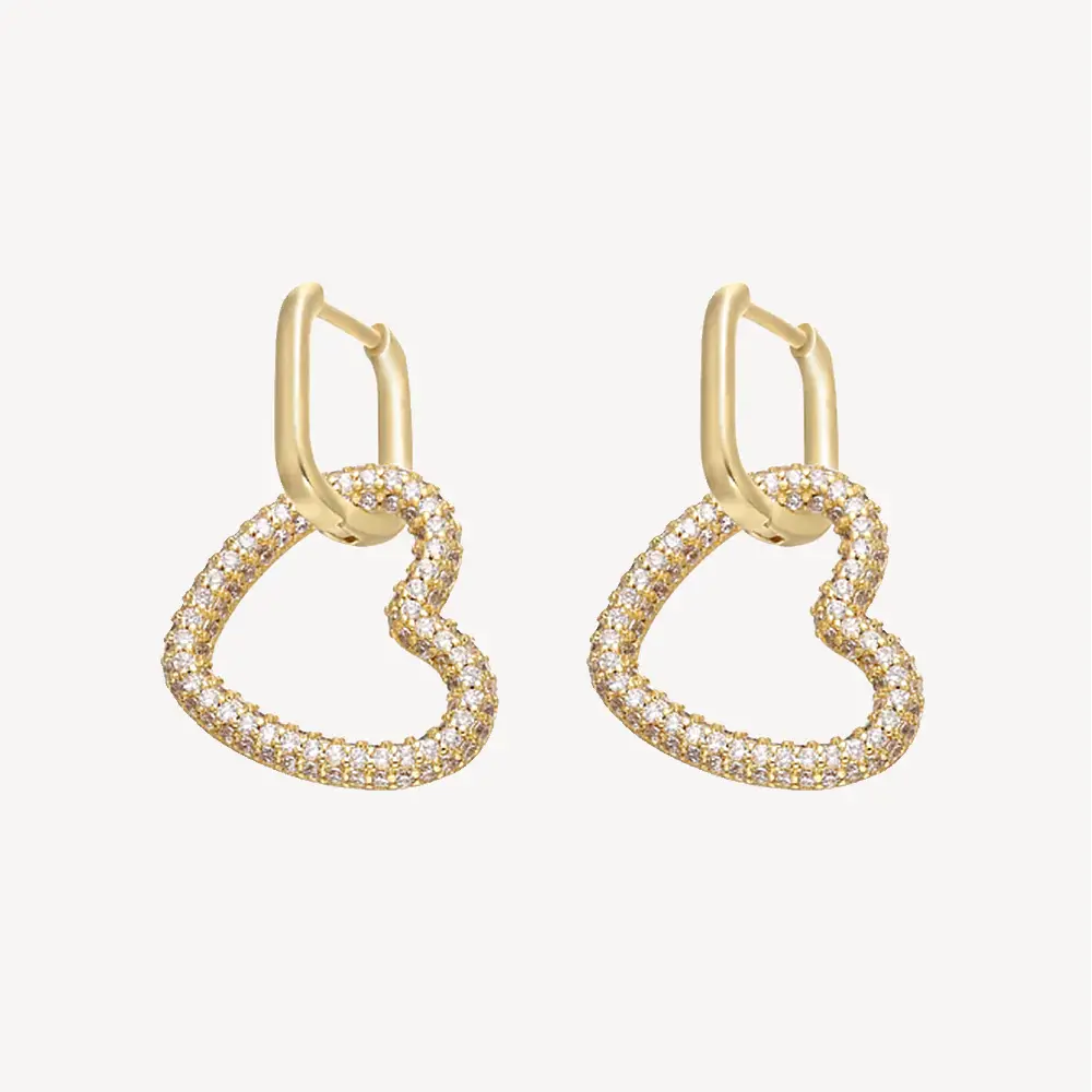 Ophelia Earrings - White/Gold Margot Bardot Online