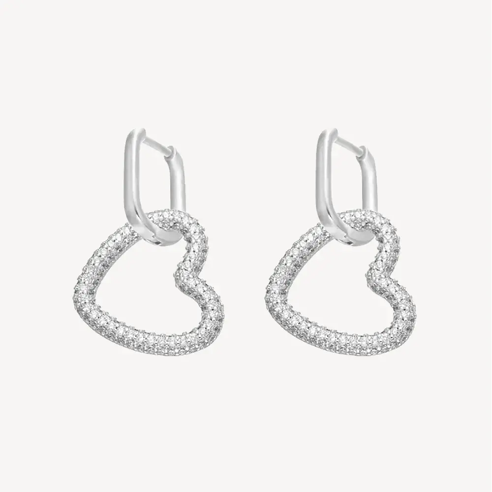 Ophelia Earrings - White/Silver Margot Bardot Online