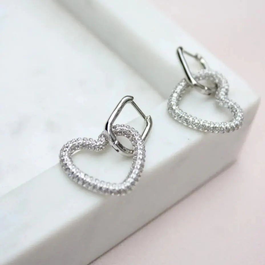 Ophelia Earrings - White/Silver Margot Bardot Online