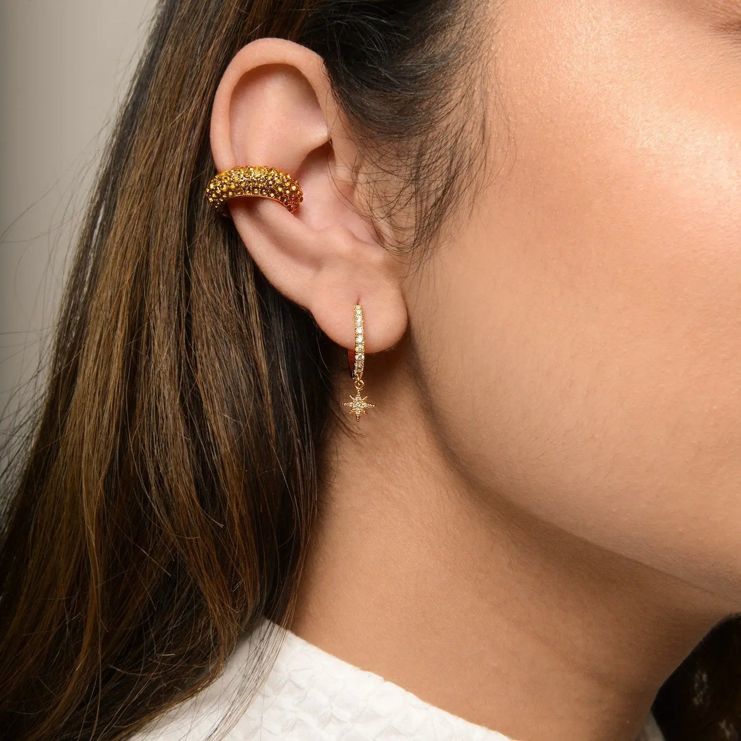 Paloma Ear Cuff - Champagne Margot Bardot Online