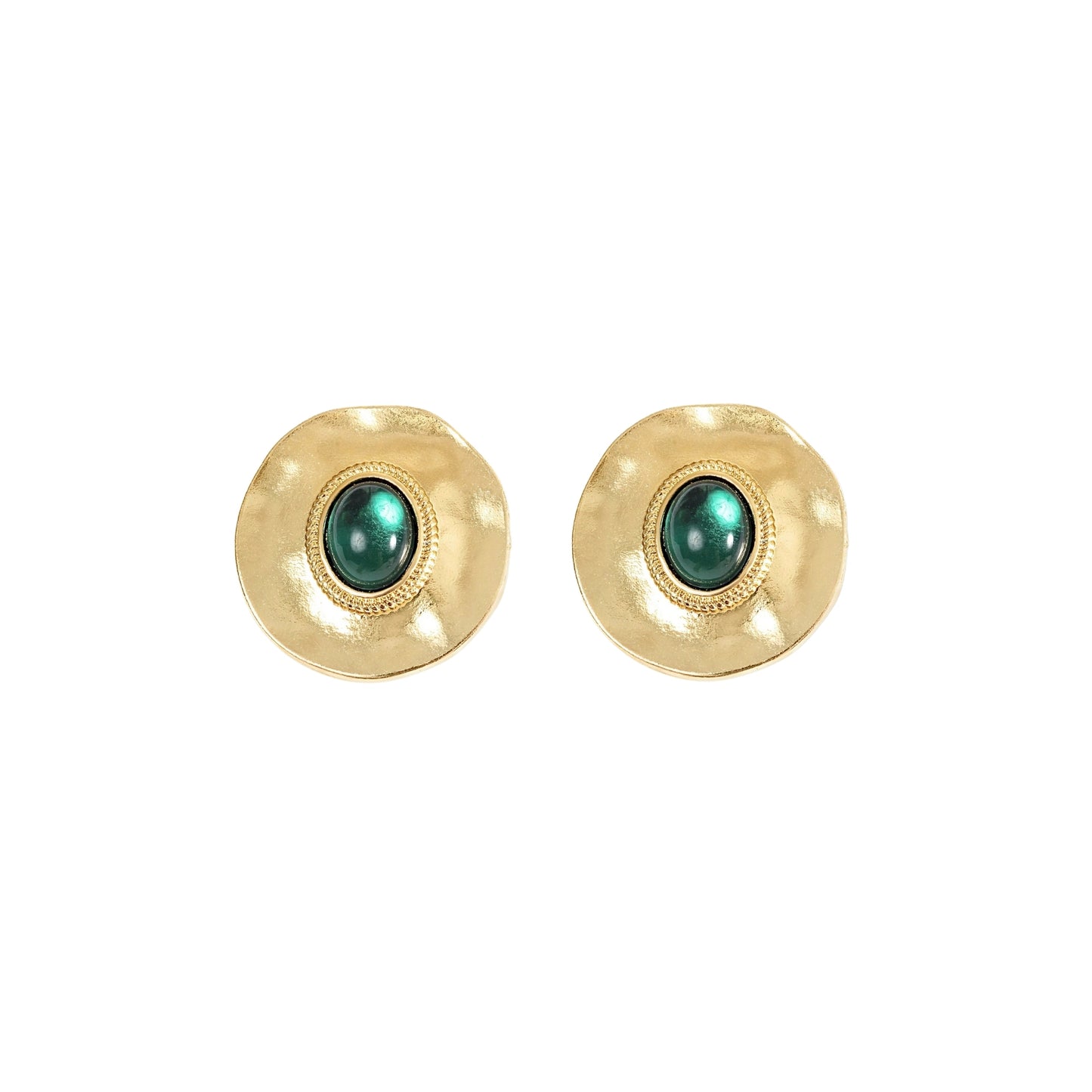 Lolita Earrings - Emerald Gold