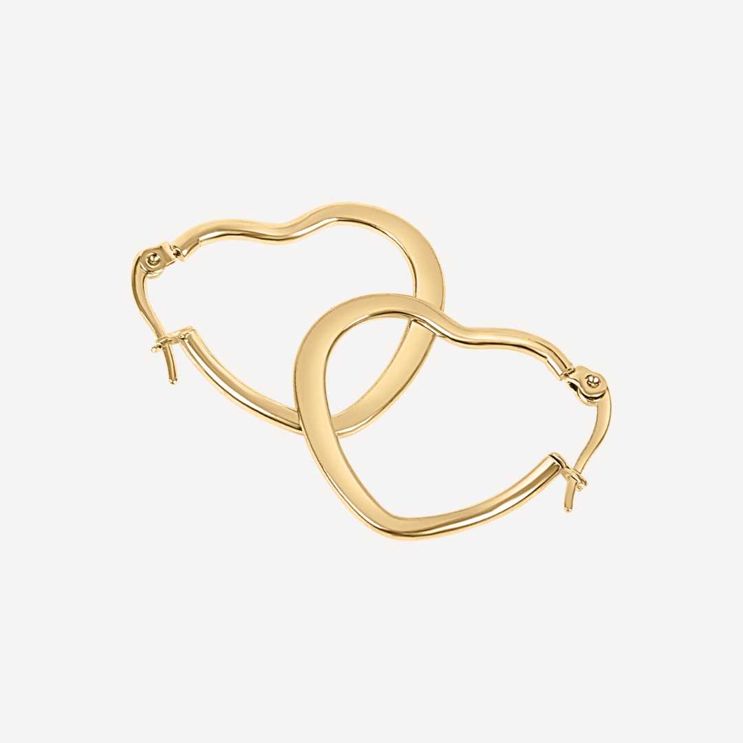 Valentina Hoop Earrings - Gold 25mm Margot Bardot Online