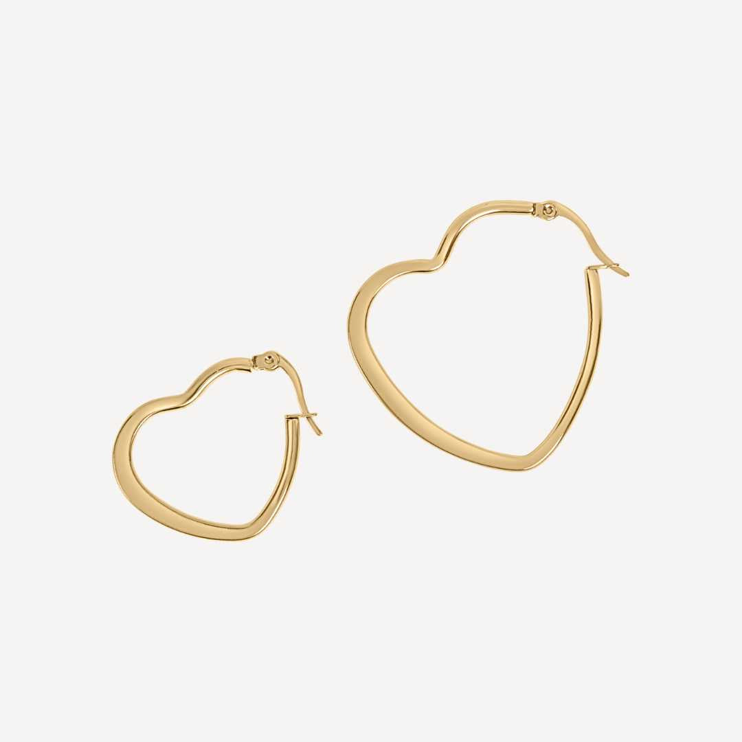 Valentina Hoop Earrings - Gold 35mm Margot Bardot Online