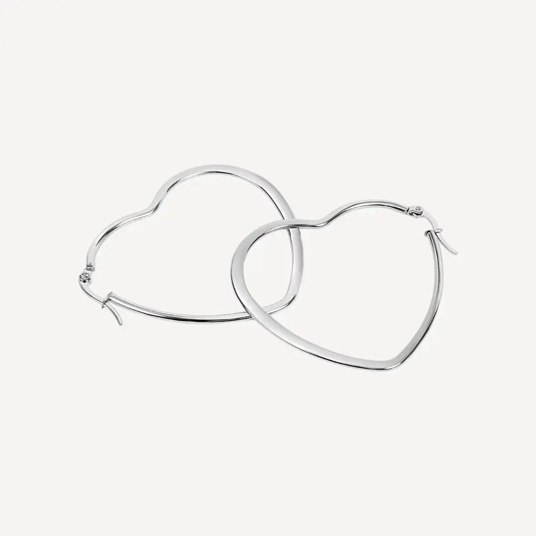 Valentina Hoop Earrings - Silver 25mm Margot Bardot Online